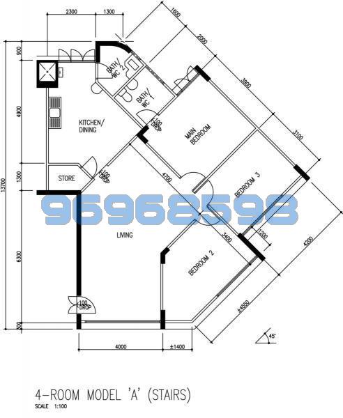 Blk 142 Lorong Ah Soo (Hougang), HDB 4 Rooms #96378612